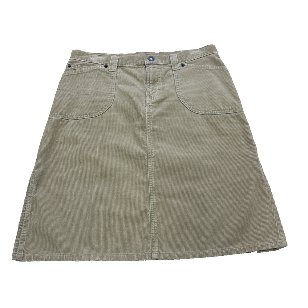 Vintage Abercrombie & Fitch 90s Corduroy Knee-Length Skirt Womens Size 4 Preppy
